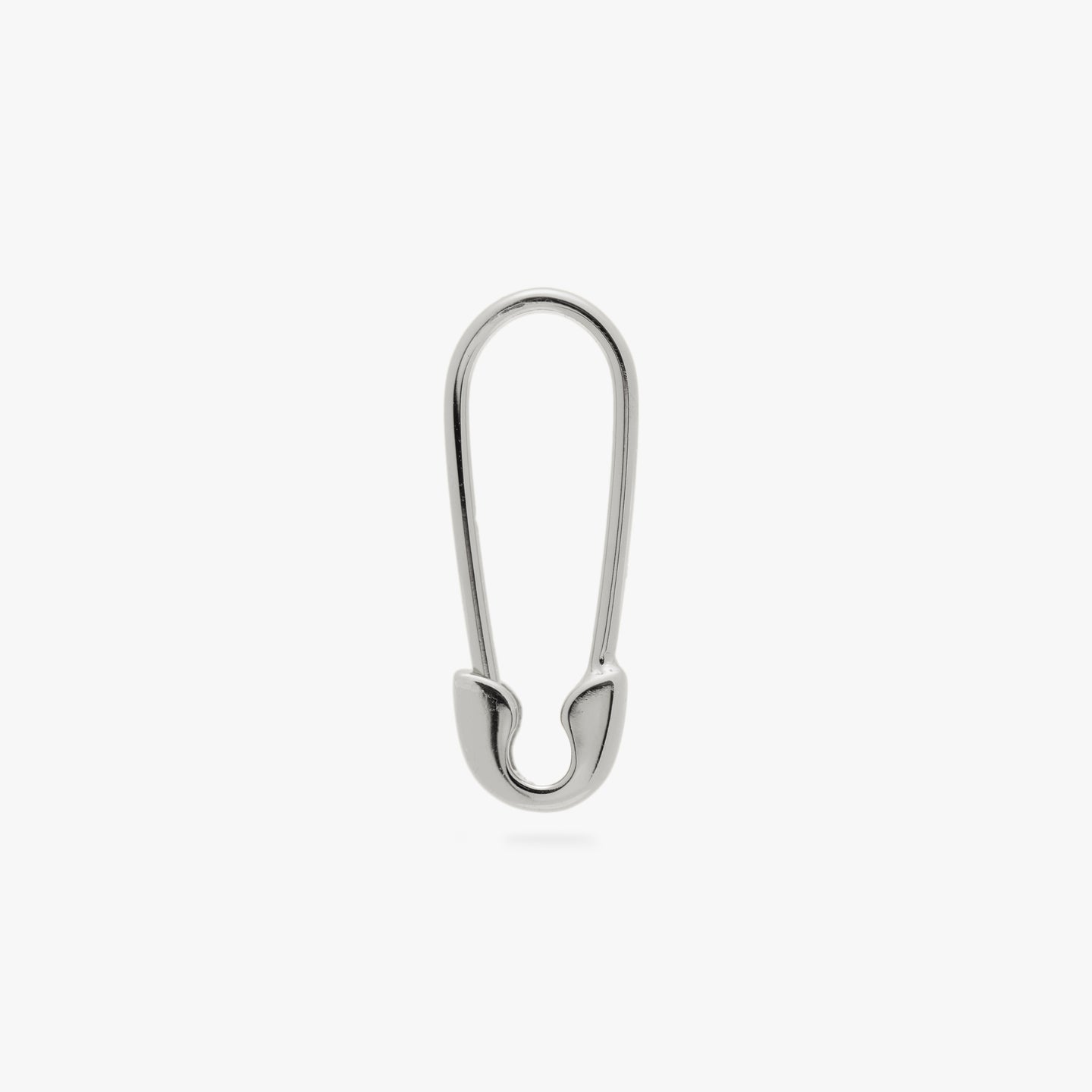 14 ct. t.w. Black Diamond Safety Pin Drop Earrings in Sterling Silver |  Ross-Simons